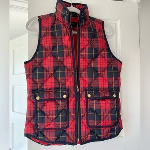 J. Crew Plaid Puffer Vest